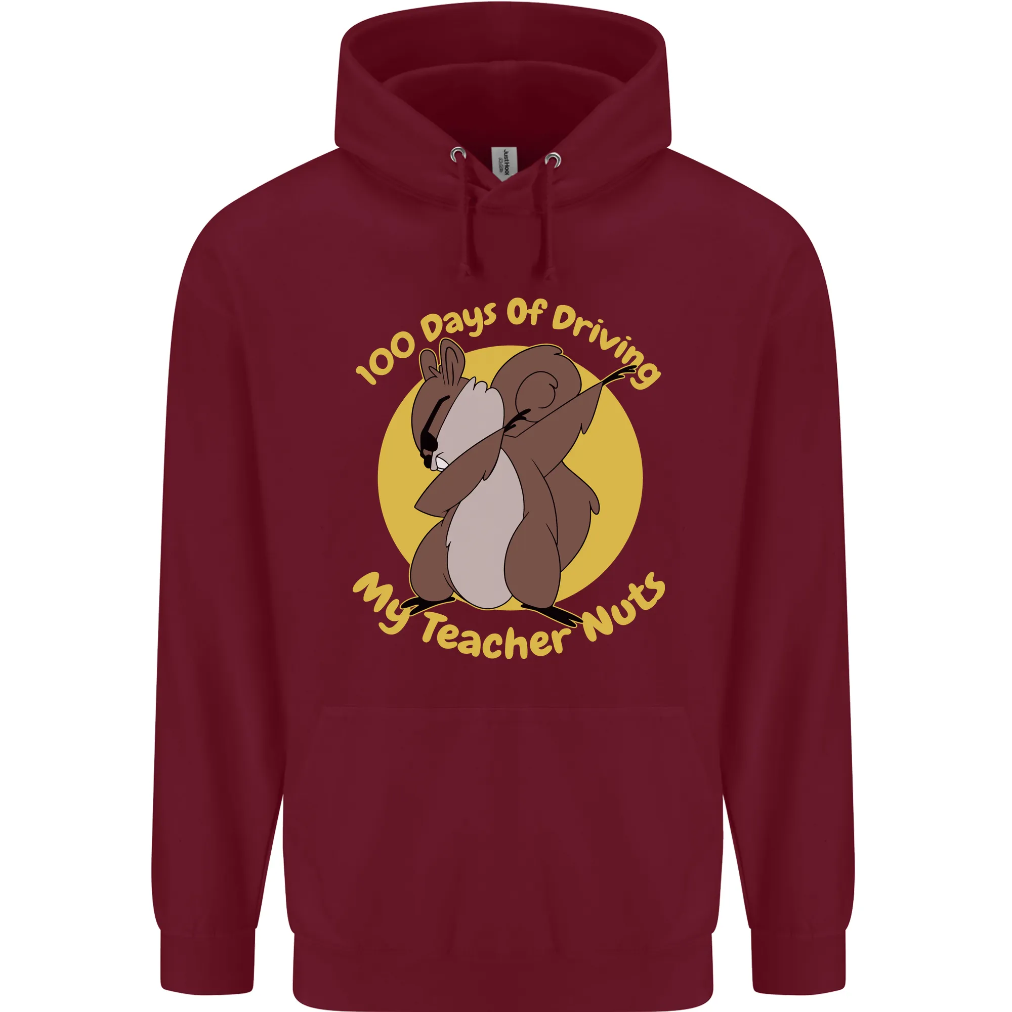 100 Days of Driving My Teacher Nuts Mens 80% Cotton Hoodie