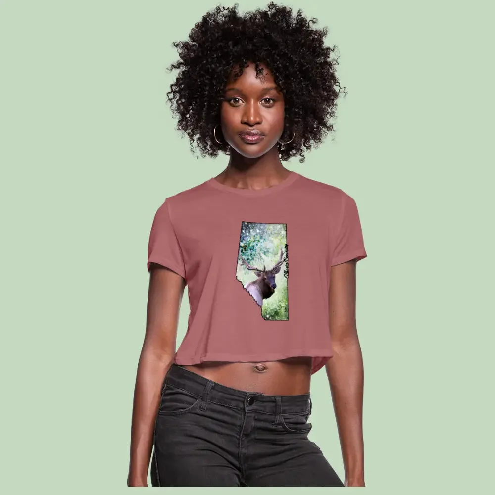 Alberta Bound Graphic Crop Tee