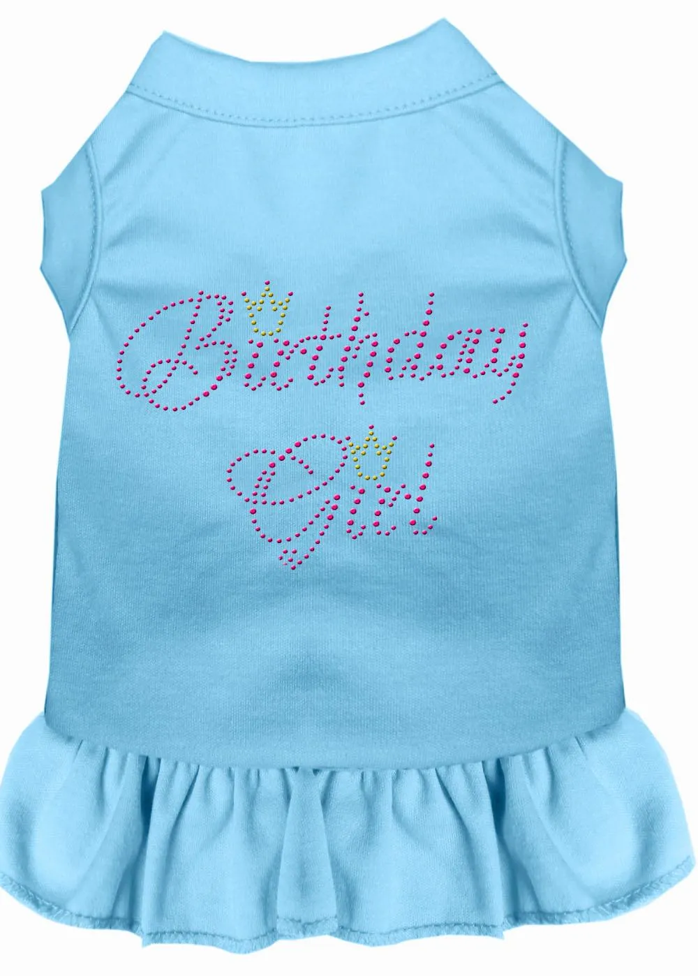 Birthday Girl Rhinestone Dress Baby Blue Xs (8)