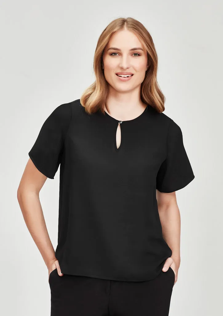 Biz Corporate Vienna Womens Short Sleeve Blouse (RB261LS)