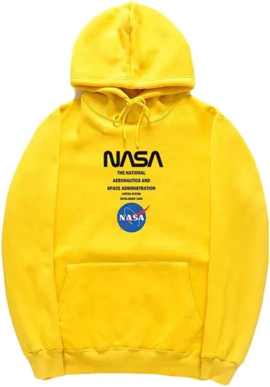 CORIRESHA Teen's NASA Hoodie Casual Drawstring Long Sleeve Fall Soft Cotton Sweatshirt