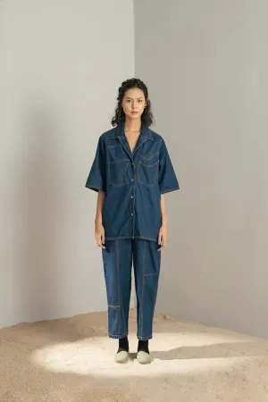 Debb Utility Co-Ord Set Dark Denim