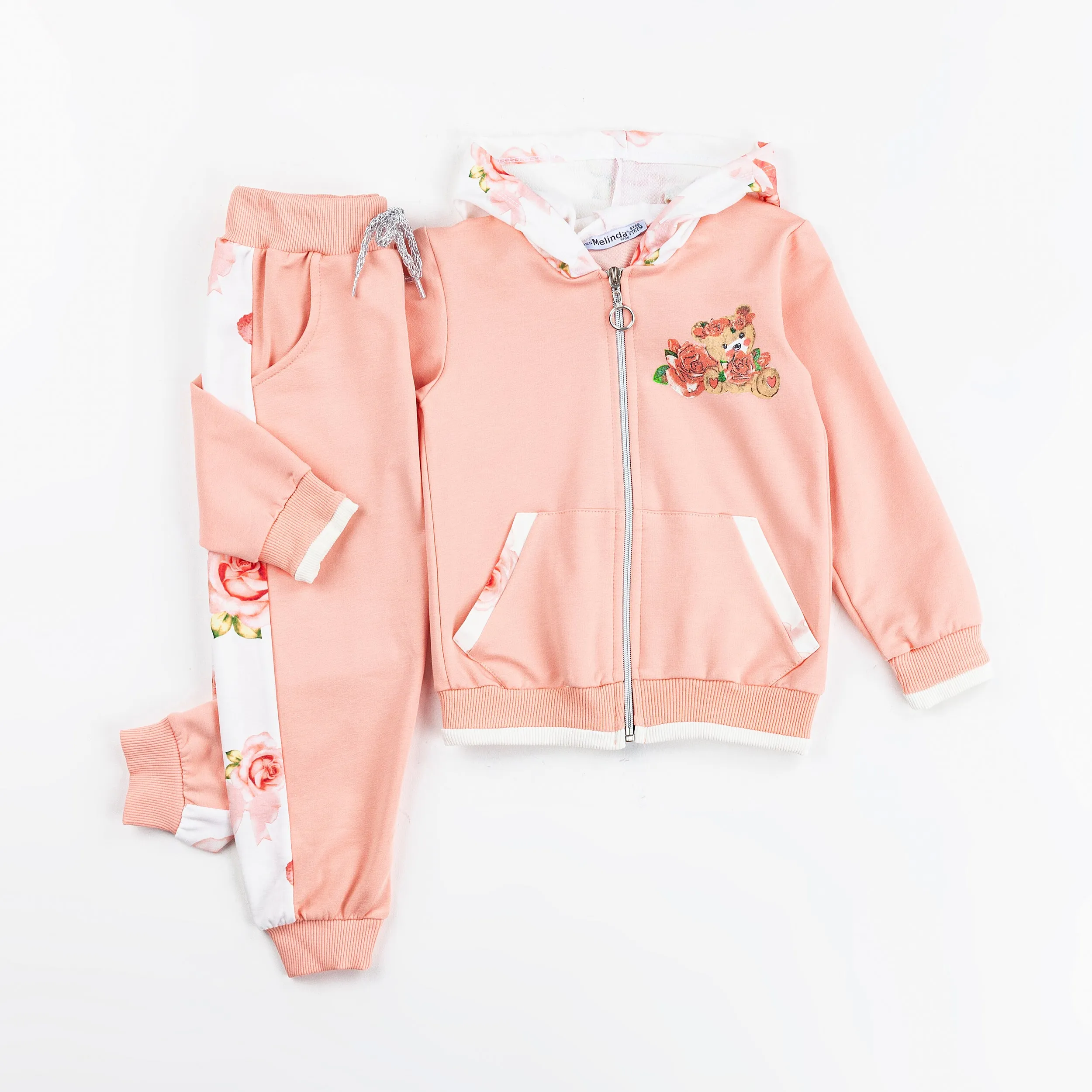 Fall Flower Girls Casual Joggers Set