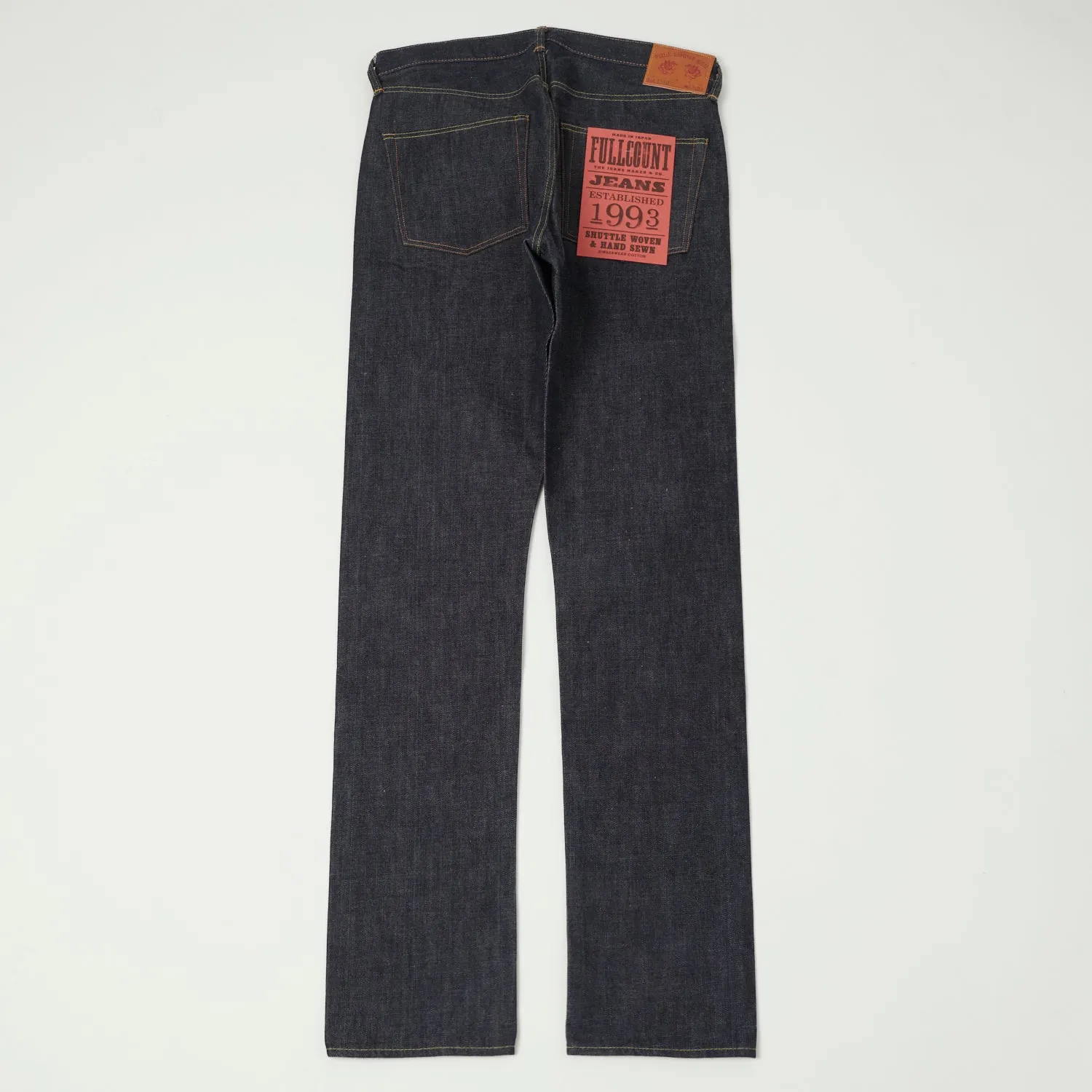 Full Count 1110 13.7oz 'Plain Pocket' Slim Tapered Jean - Raw