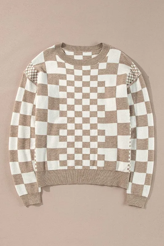 Gwen Checkered Sweater