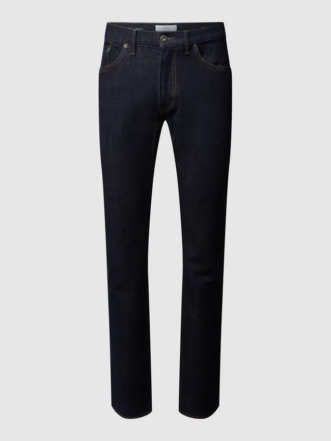 High Stretch Straight Fit Jeans, Chuck - Hi Flex Brax, Navy