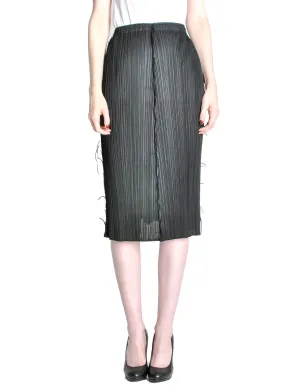 Issey Miyake Pleats Please Vintage Black Pleated Skirt