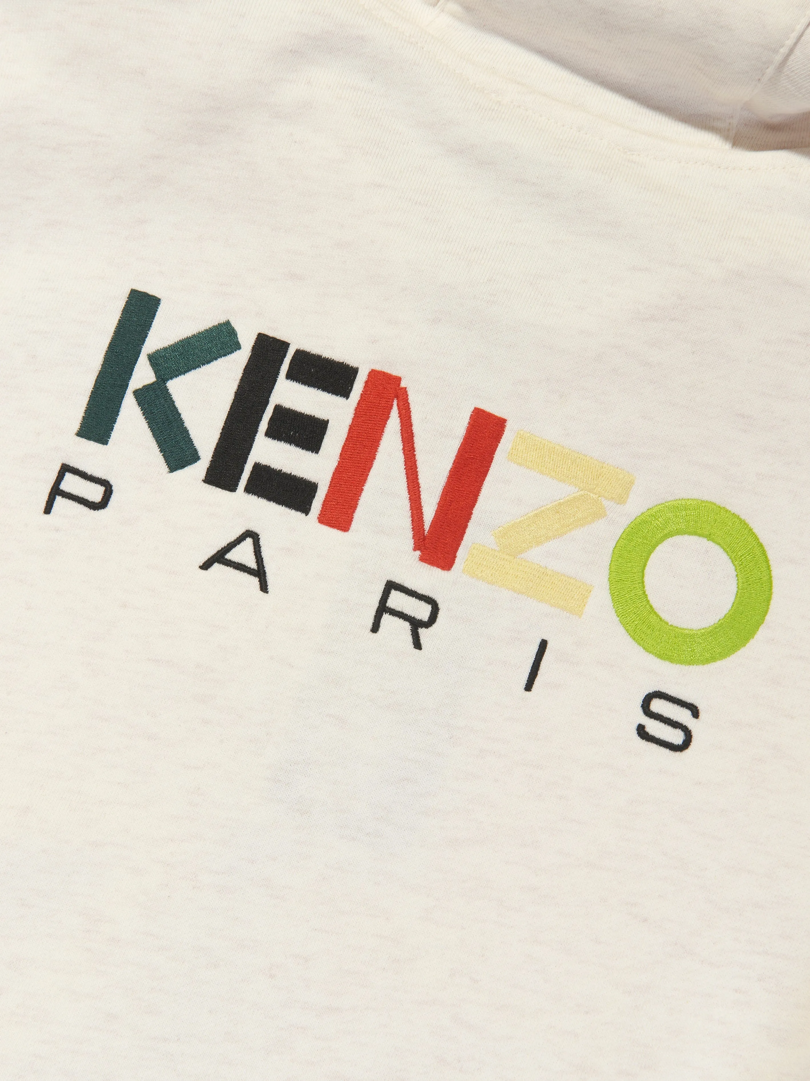 KENZO Boys Logo Zip Up Top in Beige