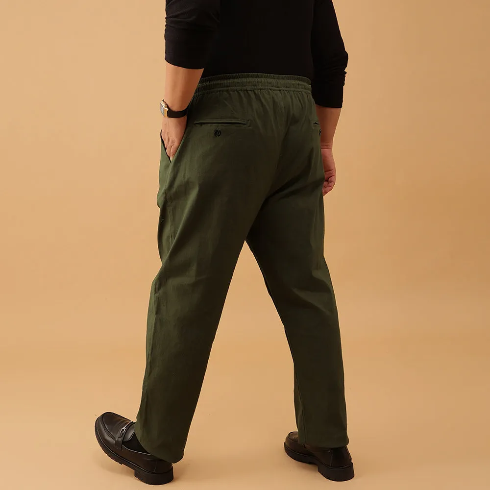 Linen Strectable Pants