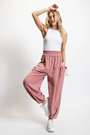 Lt Mauve Voluminous Relaxed Fit Pant