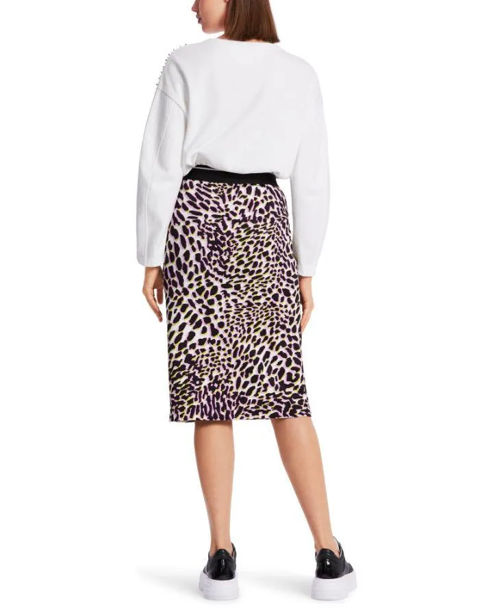 Marc Cain Animal Print Scuba Pencil Skirt