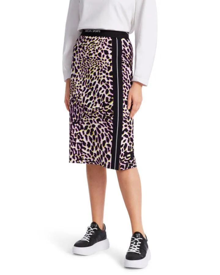 Marc Cain Animal Print Scuba Pencil Skirt