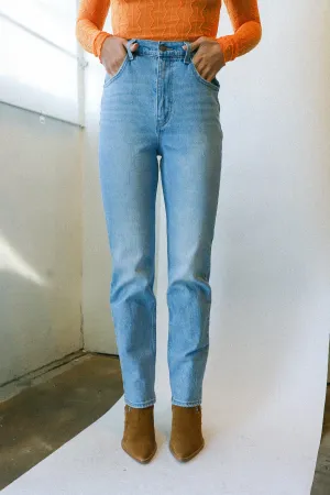 Medium Indigo 70s High Slim Straight