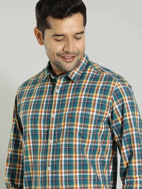 Men Checked Full Sleeve Cotton Shirt