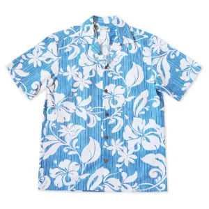 Nanakuli Blue Hawaiian Cotton Shirt