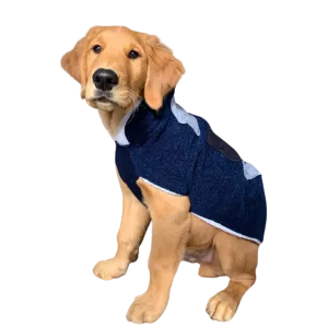 Pet Snugs Fur Coated 3 Bones Sweaters for Dogs (Dark Blue)