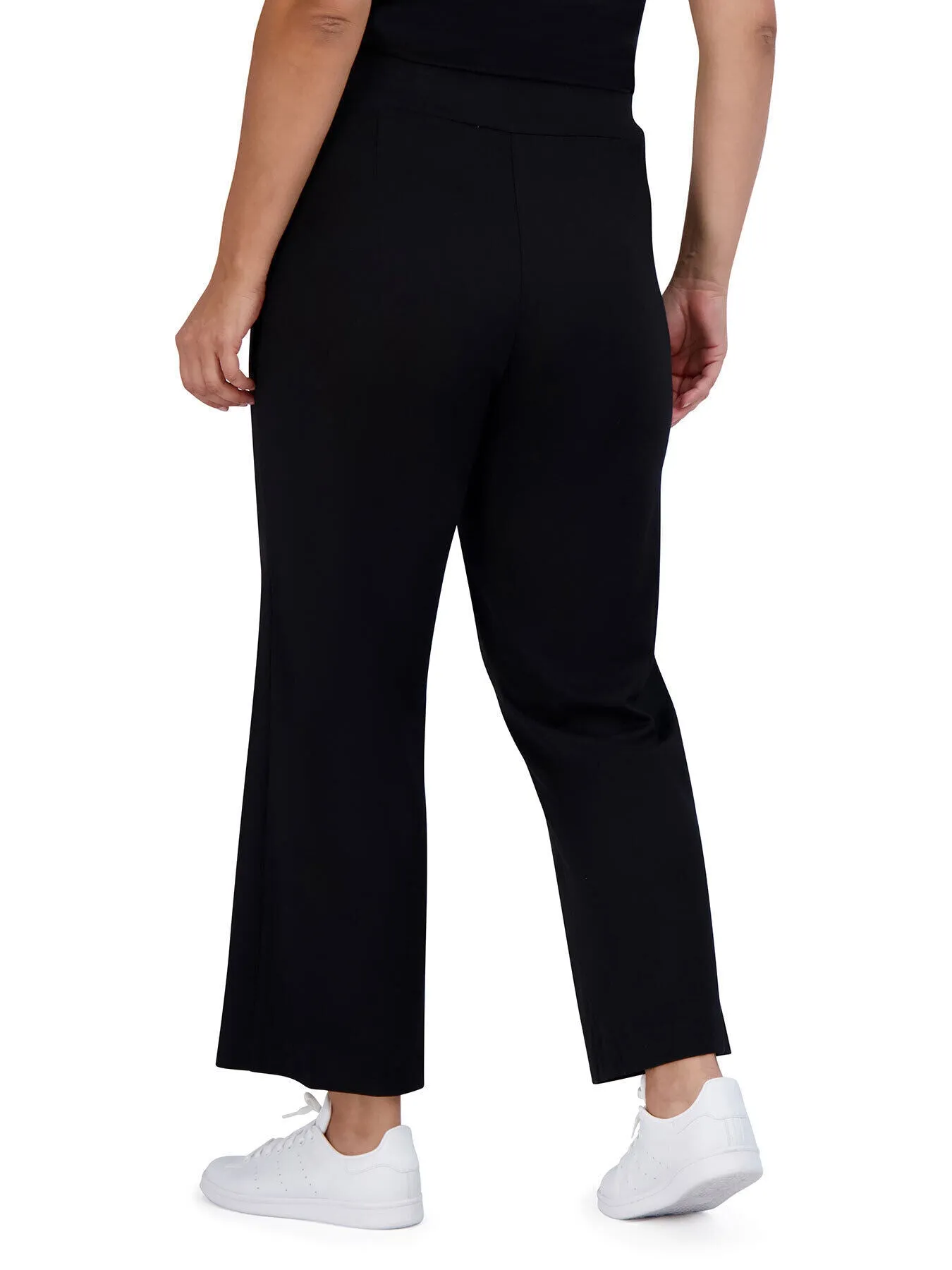 Plus Size Pintuck Pull-On Knit Pants