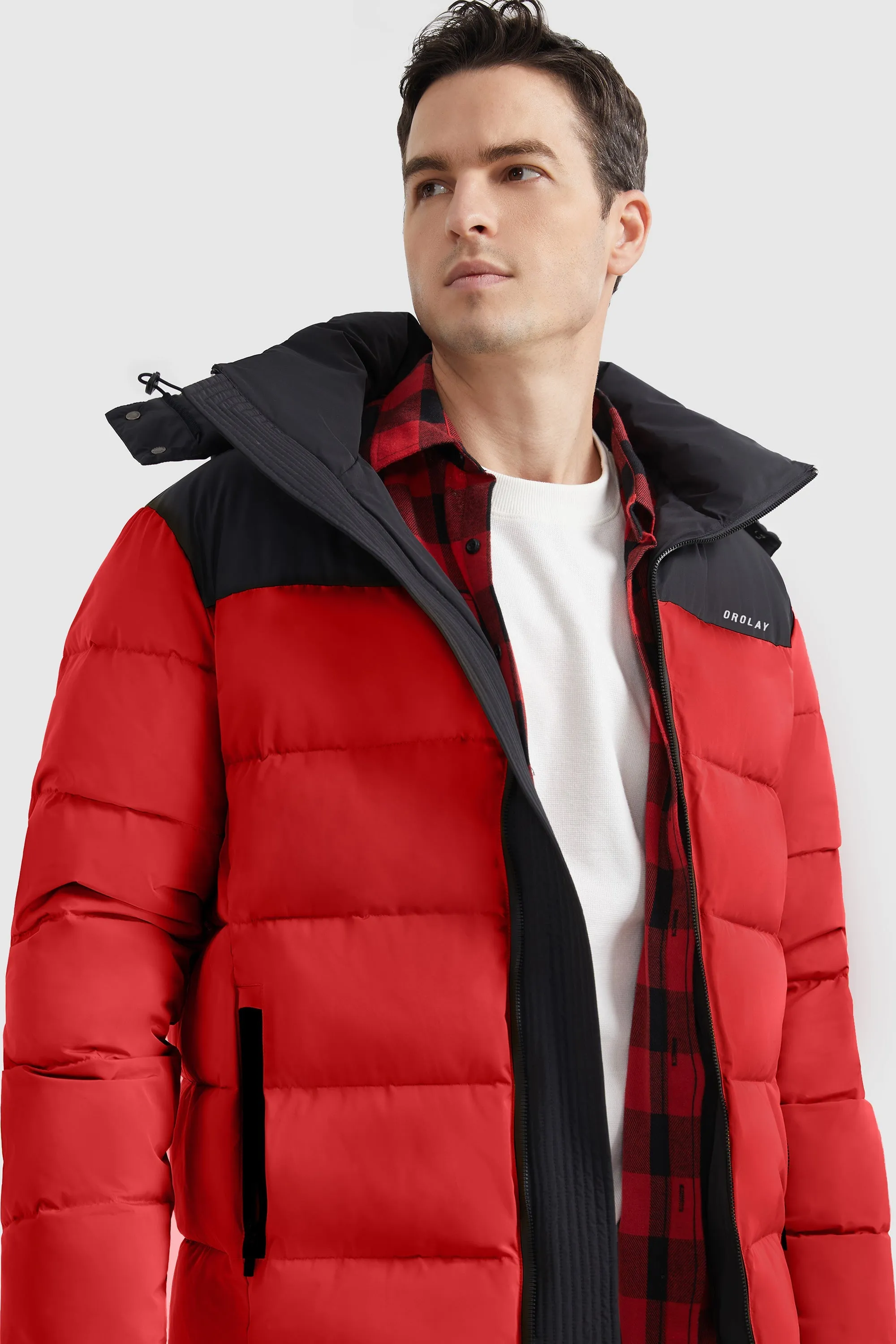 Puffer Warm Jacket Winter Full-Zip Windproof Coat