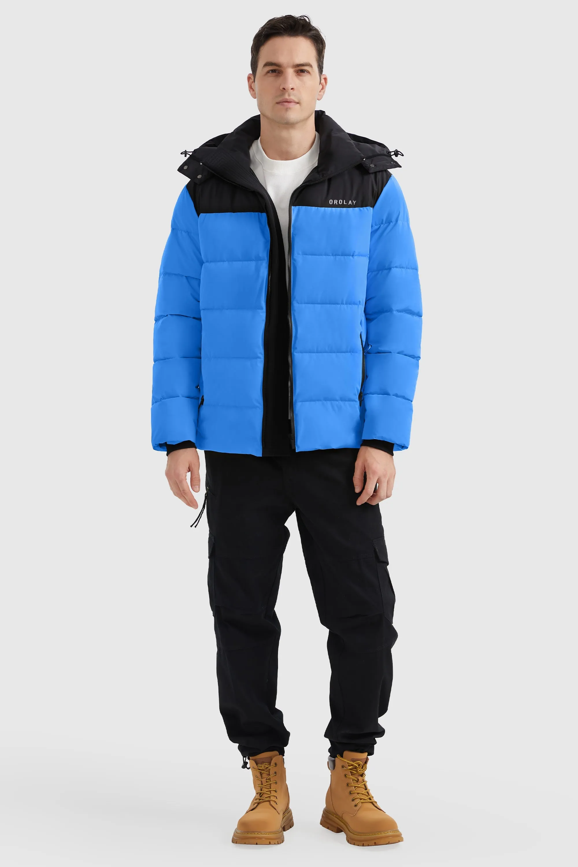 Puffer Warm Jacket Winter Full-Zip Windproof Coat