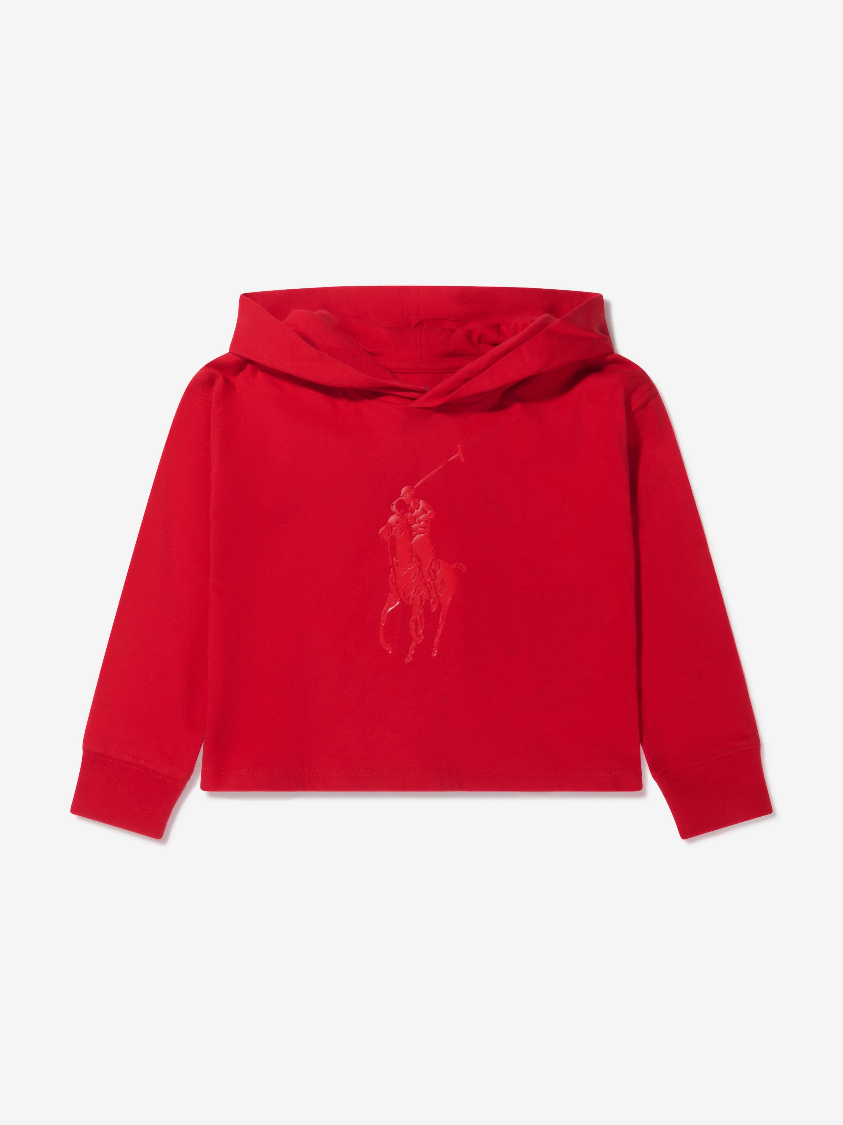 Ralph Lauren Girls Cropped Logo Hoodie