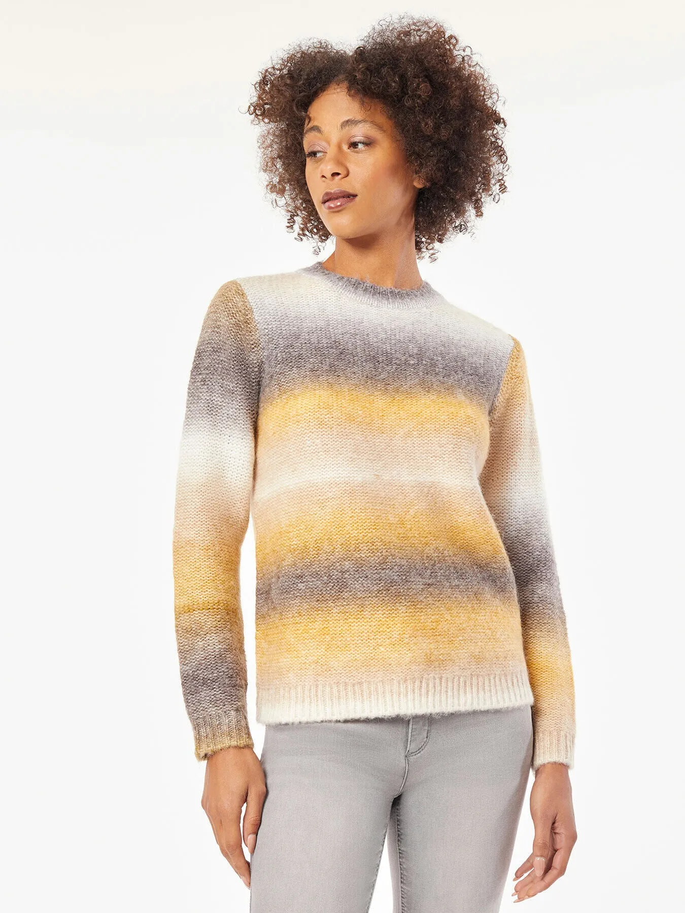 Relaxed Stripe Crewneck Sweater