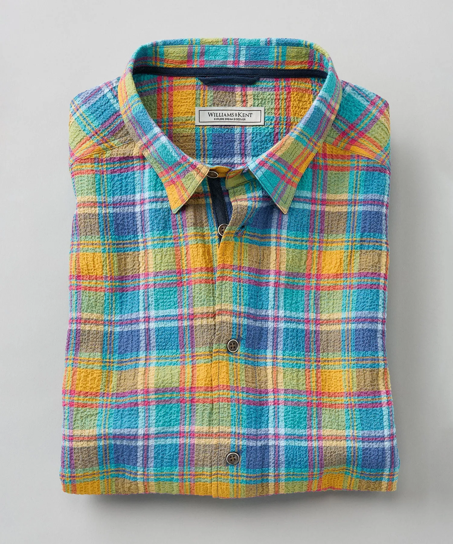 Seersucker Plaid Sport Shirt