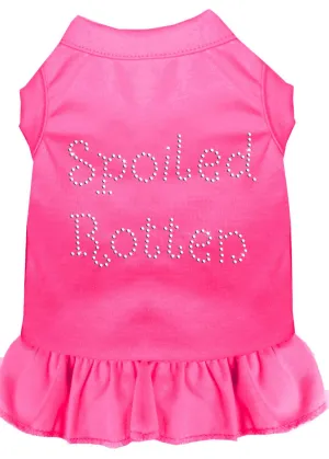 Spoiled Rotten Rhinestone Dress Bright Pink Xs (8)