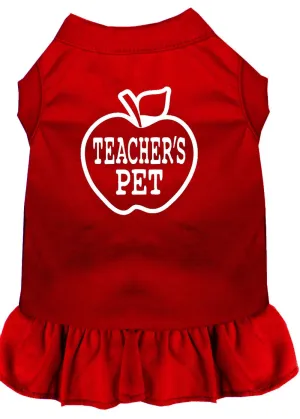 Teachers Pet Screen Print Dress Red Sm (10)