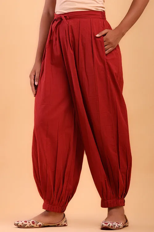 Vermillion Red Afghani Pant