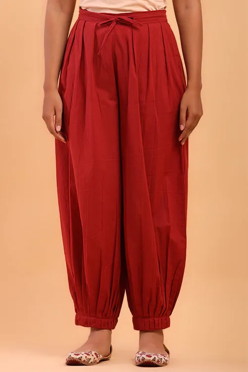 Vermillion Red Afghani Pant