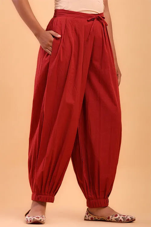 Vermillion Red Afghani Pant